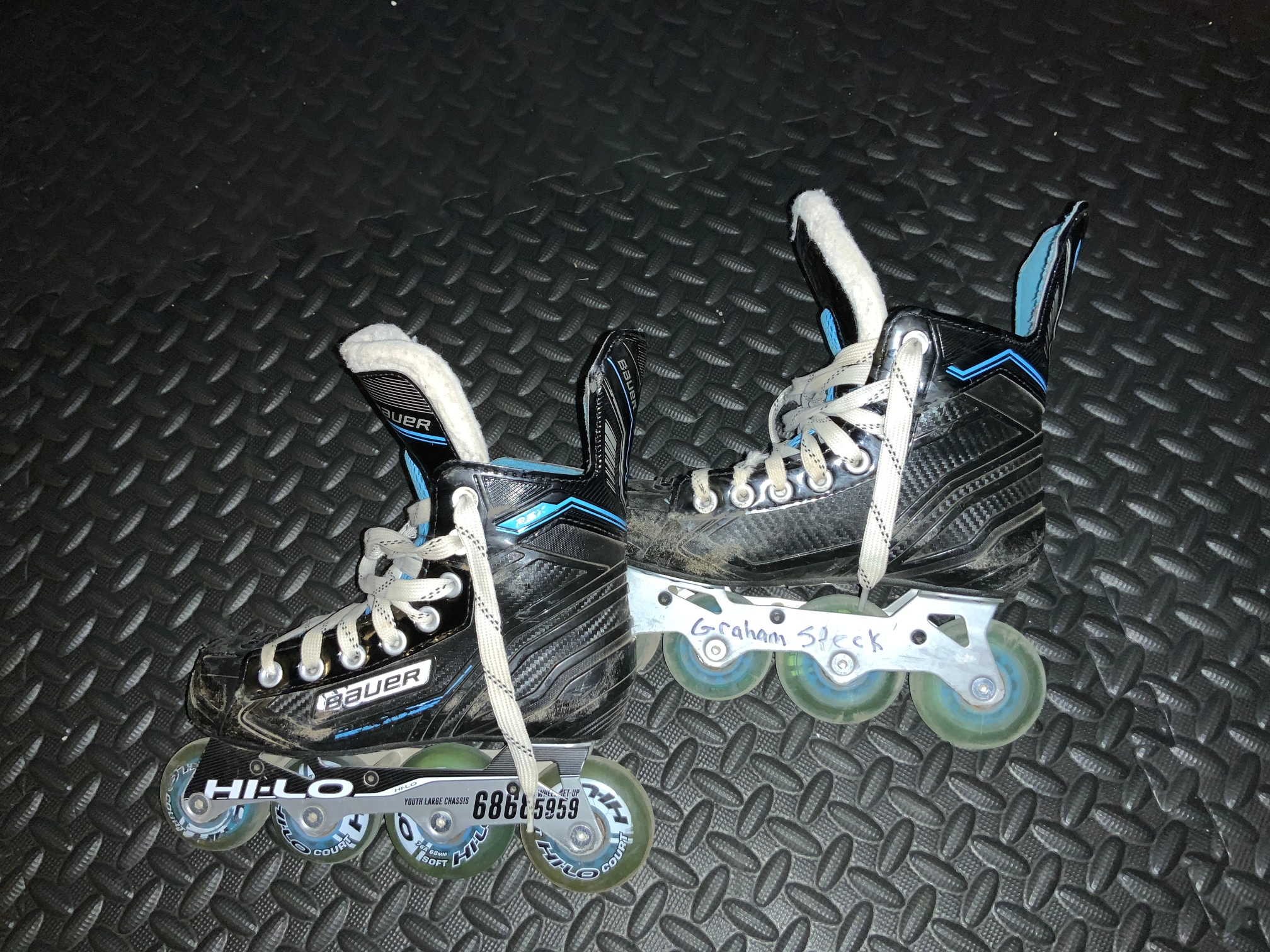 Used Bauer RSX Inline Skates Size 2.5