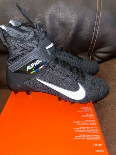Nike Alpha Menace Elite 2 Black Football Cleats BV3298-001 Men's Size 11.5 Wide