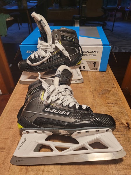 Junior New Bauer Elite Hockey Goalie Skates Regular Width Size 6.5