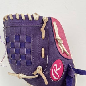 Used Rawlings Highlight Series Right Hand Throw Pitcher Baseball Glove 10"