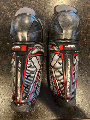 CCM JetSpeed FT370 Hockey Shin Guards - Junior 12”