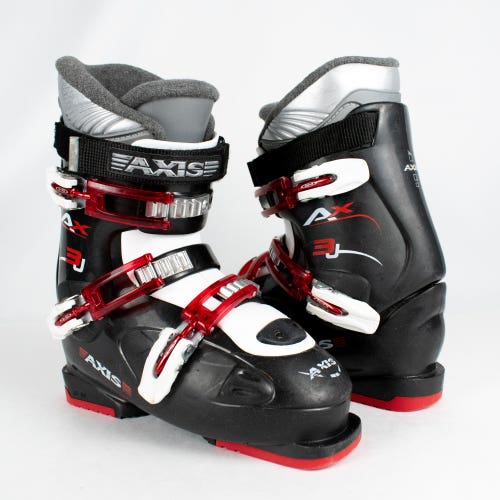 Used Axis AX 3J Downhill Ski Boots Mondo 25.5 Men's 7.5 US Black