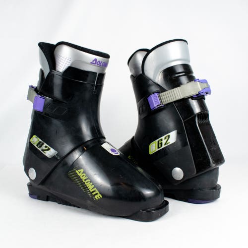 Used Dolomite R62 Downhill Ski Boots Mondo 28.0 Men's 10 Black Rear Entry