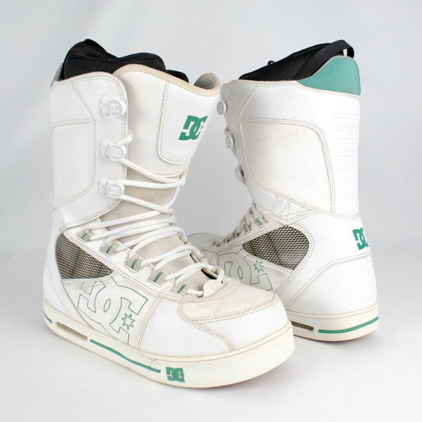 DC Park 2010 Snowboard Boots Men's 13 US White Green