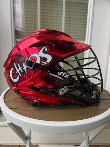 PLL Chaos Mark Glicini Game Used STX Rival Helmet - Autograhped