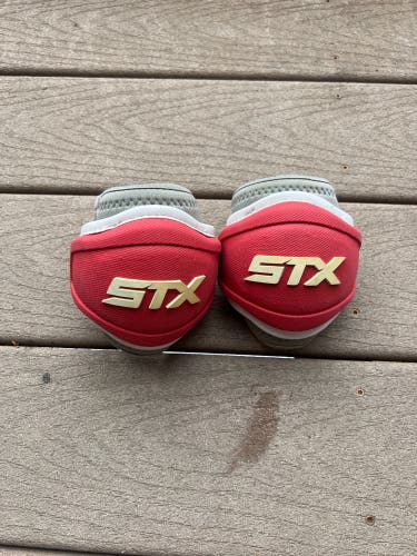 Mark Glicini Game Used Red STX Stallion 900 Elbow Pads