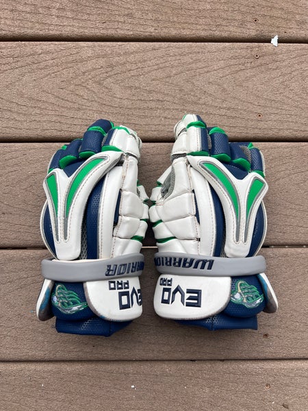 MLL Bayhawks Mark Glicini Game Used Warrior Evo Pro Gloves