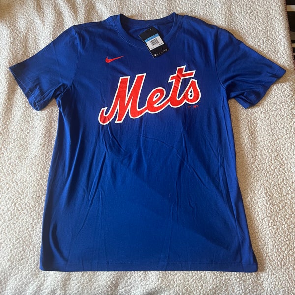 New York Mets Justin Verlander Shirt Medium Blue MLB Nike Astros Tigers