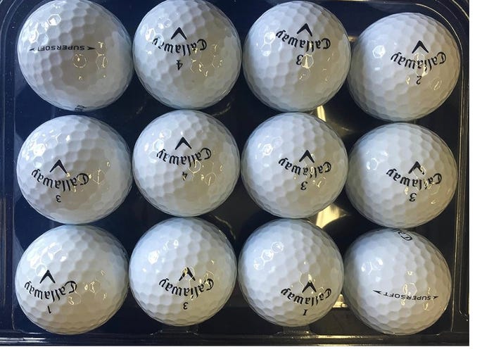Used Callaway Supersoft Balls 24 Pack (2 Dozen)