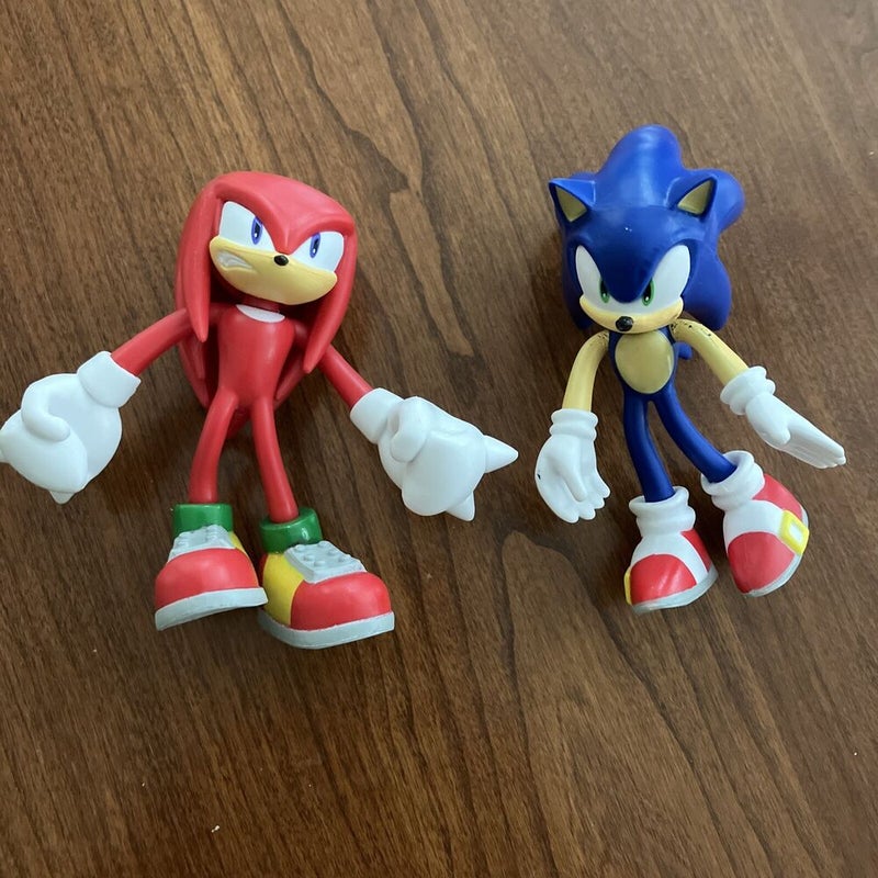 Jakks Sonic The HedgeHog 3" Figure Toy Sega x2