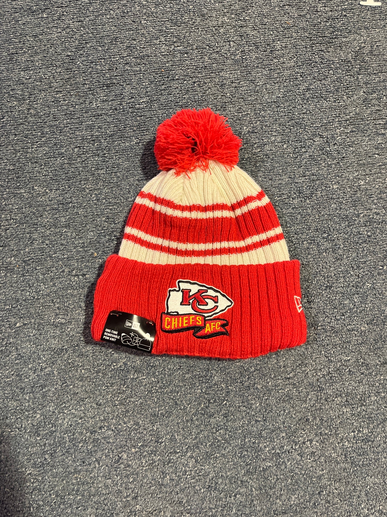 New Red and Cream New Era Kansas City Chiefs AFC Toque