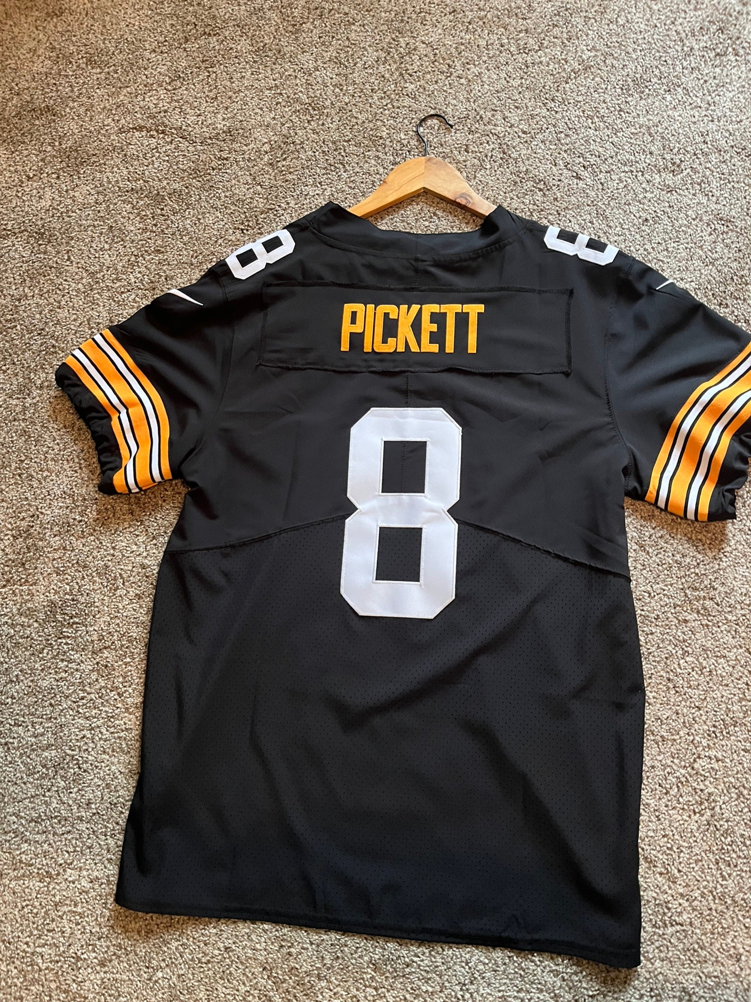 Nike Men's Pittsburgh Steelers George Pickens #14 Black Game Jersey