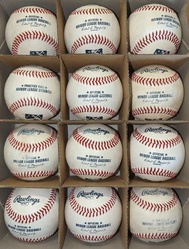 Used Rawlings Official Minor League and/or Major League Baseballs 36 Pack (Very Good-Excellent)