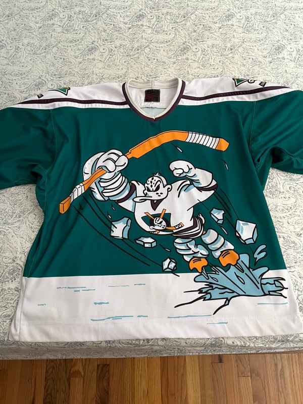 Anaheim Ducks jersey mighty retro PROPLAYER rare mens xl ext large  alternate nhl