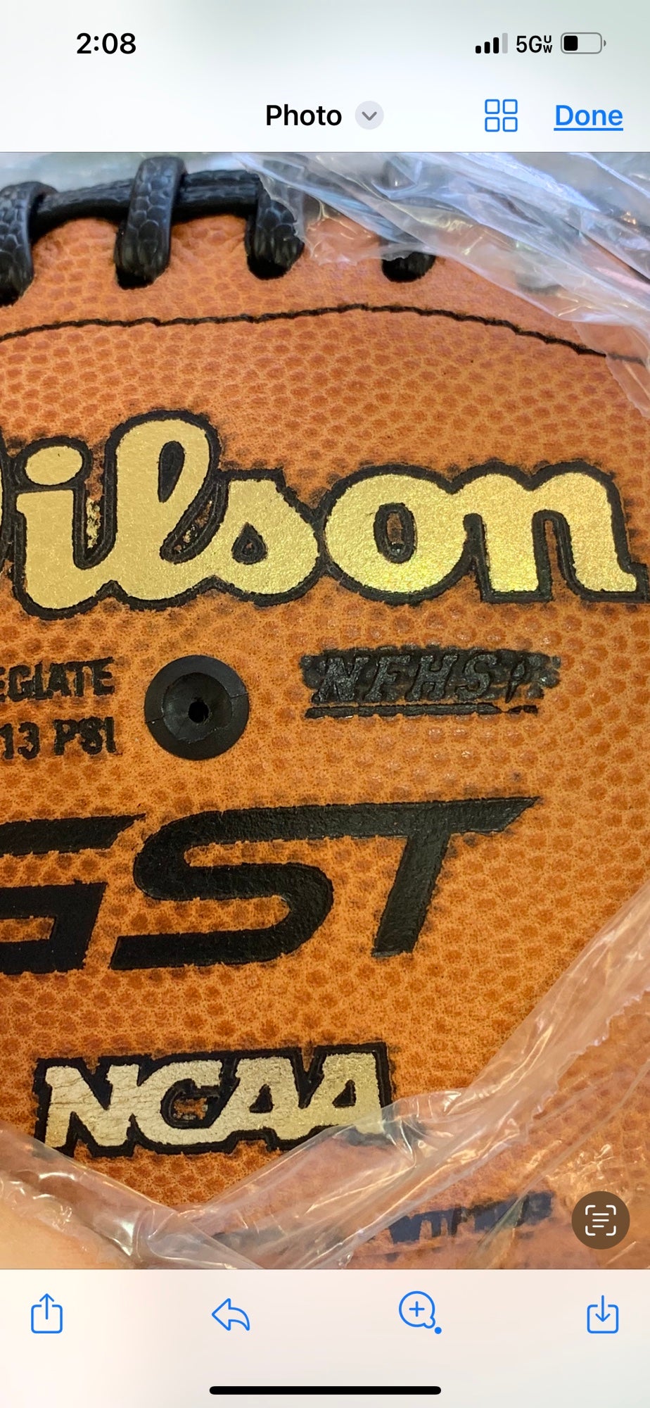 New Wilson GST Leather Football - Message For Bulk Pricing