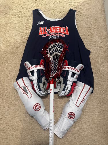McCabe Millon Game Used Gear Package from 2023 New Balance All-America Game