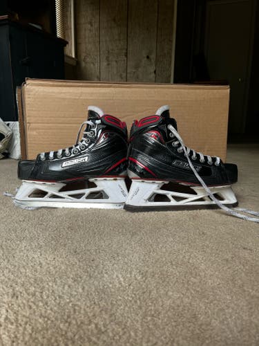 Senior Used Bauer Vapor 1X Hockey Goalie Skates Regular Width Size 8.5