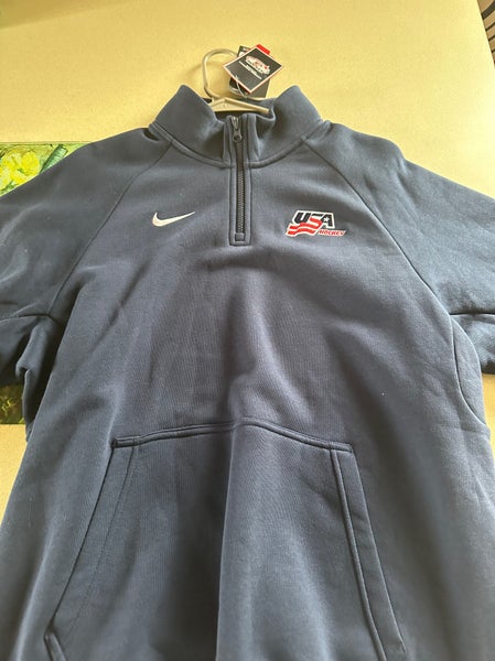 Nike Team USA Hockey Quarter Zip Sweater