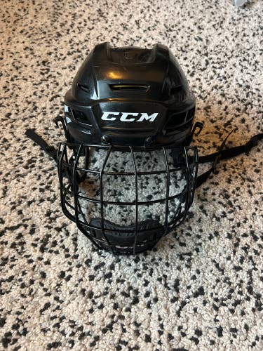 Used Small CCM Tacks 310 Helmet With Cage (ccm FM 680 S)