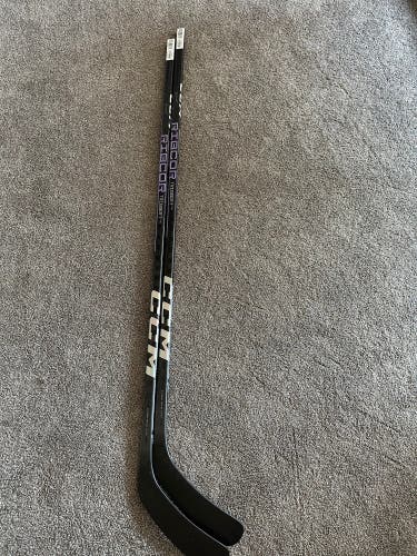 2 Sticks NEW “CCM”Ribcor Trigger 7 RH 75 Flex P29 Dressed Pro Blackout sticks.
