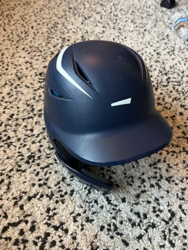 Used 6 1/2 - 7 1/8 Easton Elite X Batting Helmet (navy) With Chin Guard.