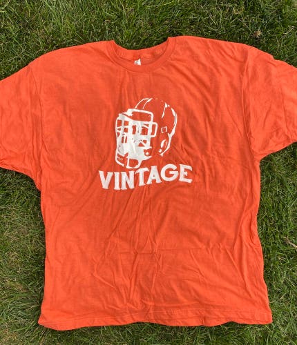 Vintage Lax Brand Shirt Orange (L,XL,2XL,3XL)