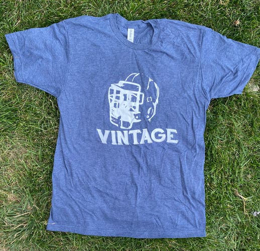 Vintage Lax Brand Shirt Light Blue  (L,XL,2XL,3XL)