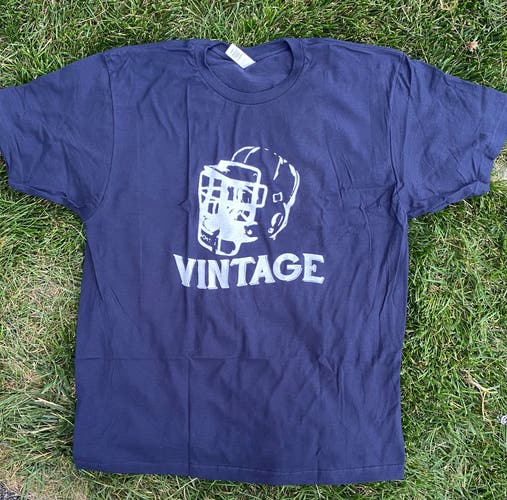 Vintage Lax Brand Shirt Navy (L,XL,2XL,3XL)