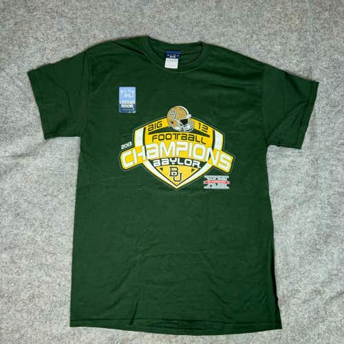 Baylor Bears Mens Shirt Medium Green Short Sleeve Big 12 Champions NCAA Football