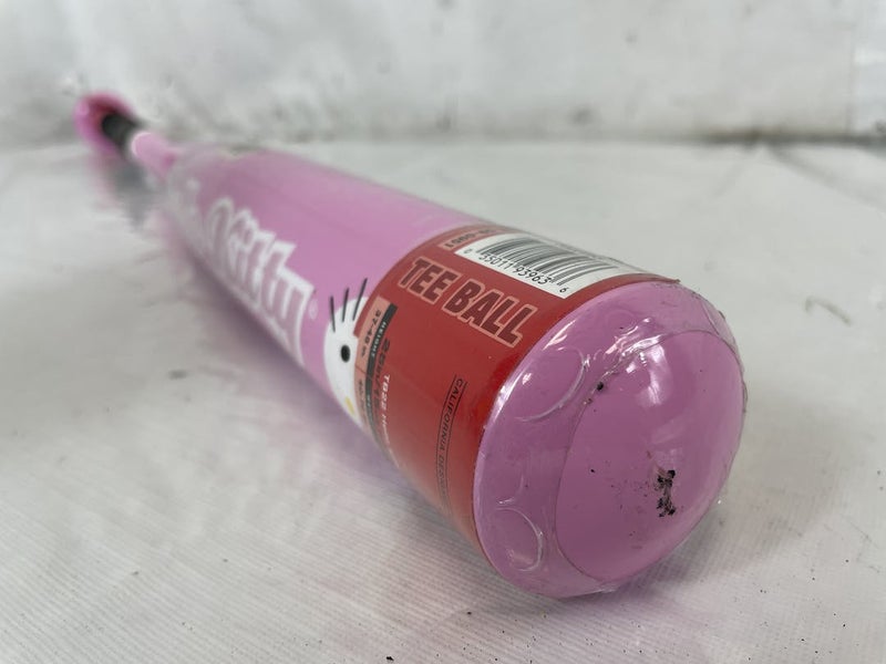 Hello Kitty Pink Tee Ball Bat TB22 (25  15 oz) 2  Barrel New Green Grip  Wrap