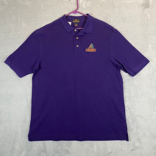 Vintage ARIZONA DIAMONDBACKS Polo Shirt Men Large Stitched MLB Logo Antigua Golf