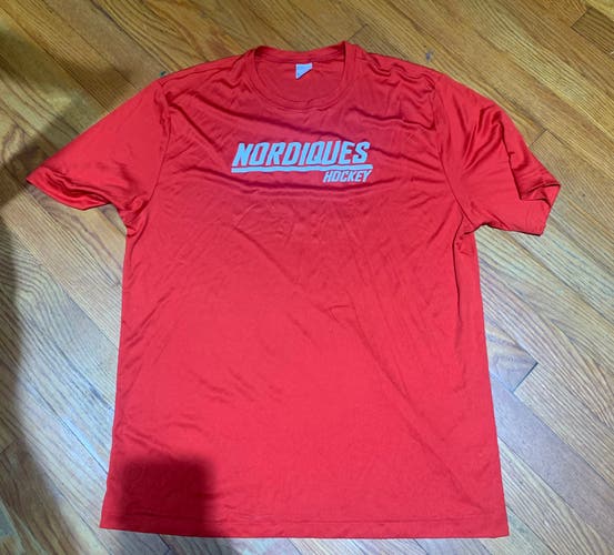 Rare Red NAHL Maine Nordquies T Shirt
