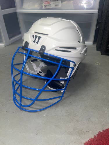 New Warrior PX2 Fatboy Helmet Helmet Blue Gait Mask