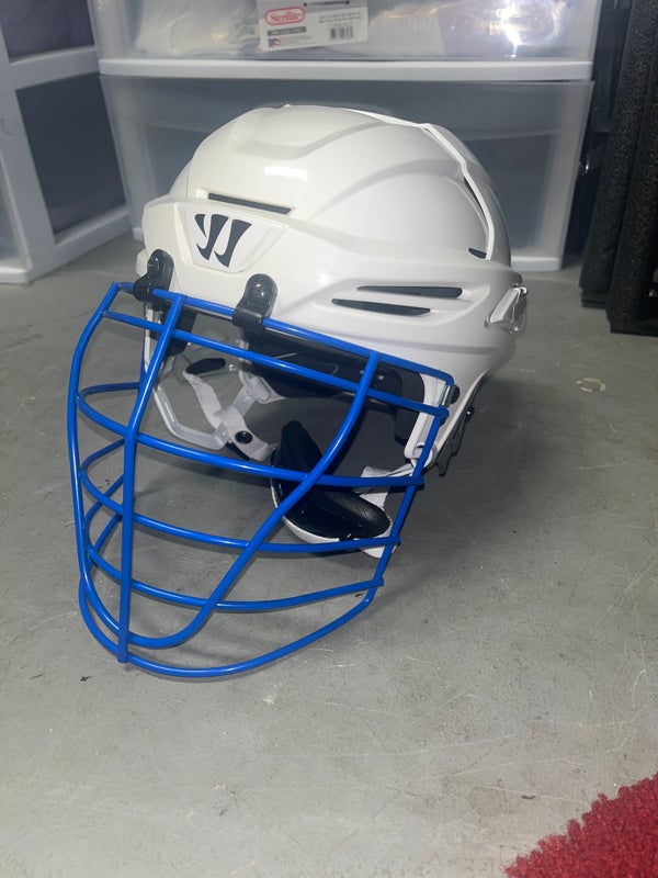 Large New Warrior PX2 Fatboy Helmet Helmet Blue Gait Mask