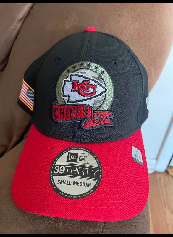 Kansas City Chiefs New Era 39thirty 2022 Sideline Stretch Fit Hat NWT M/L