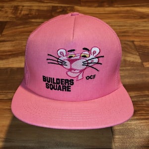 Vintage Rare Pink Panther Building Square Pink Promo Hat Cap Vtg Snapback