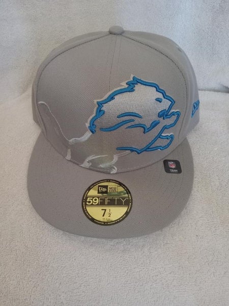 Detroit Lions Reebok Team Apparel NFL Fitted Hat Cap Size 7 1/2 Satin Lined  | SidelineSwap