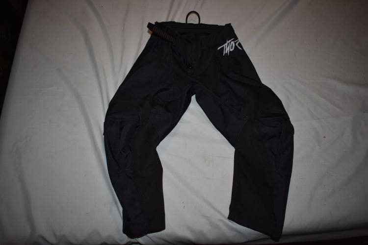 Thor MX Motocross Pants, Black, Youth Size 18 - Great Condition!
