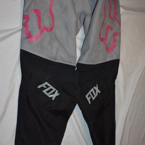 FOX 180 Wrldwde Motocross Pants, Gray/Black/Pink, Size 4 - Great Condition!