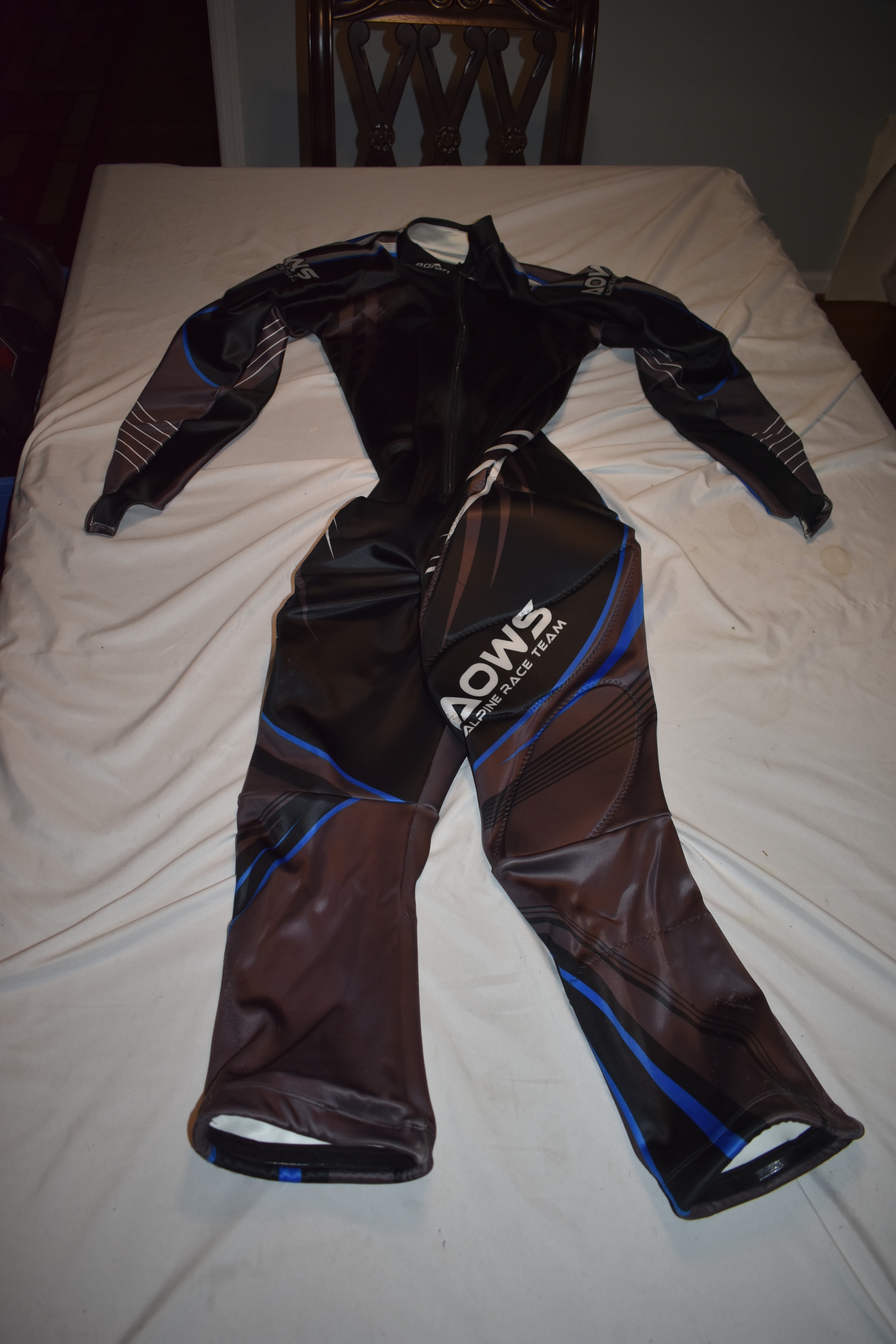 Borah Teamwear AOWS Pro Alpine Race Team Padded Ski Suit, 4X - Like New!