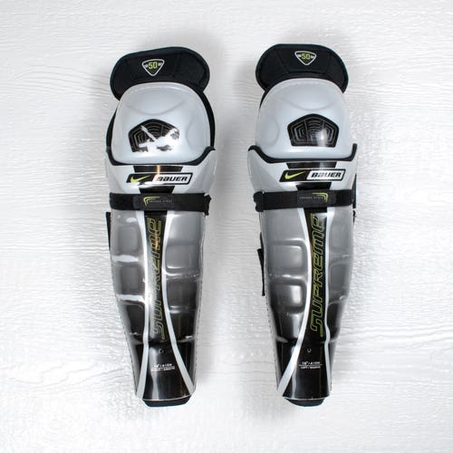 Used Bauer Supreme 50 Shin Guards/Pads Senior 16"
