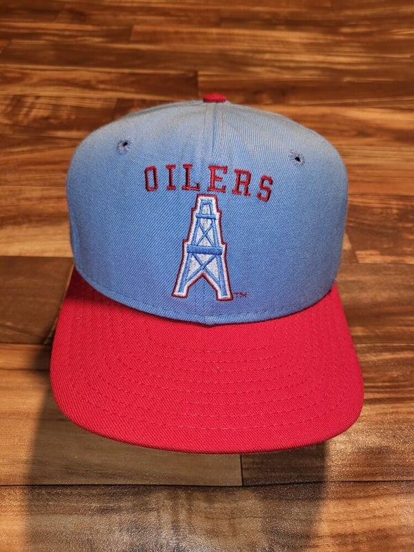 Vintage New Era Houston Oilers Snapback Hat NFL One - Depop
