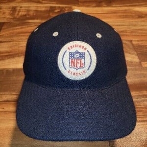 Vintage Rare Y2K NFL Sports Gridiron Classic Wool Leather Brim Strapback Hat