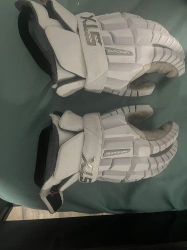 Used Player's STX Extra Large Surgeon RZR Lacrosse Gloves