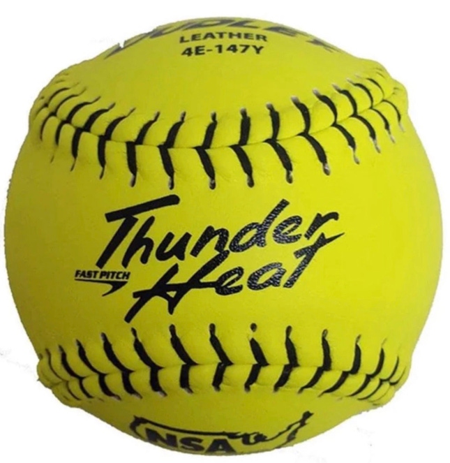 Dudley Softballs - One Dozen NSA Thunder Heat fastpitch 12”