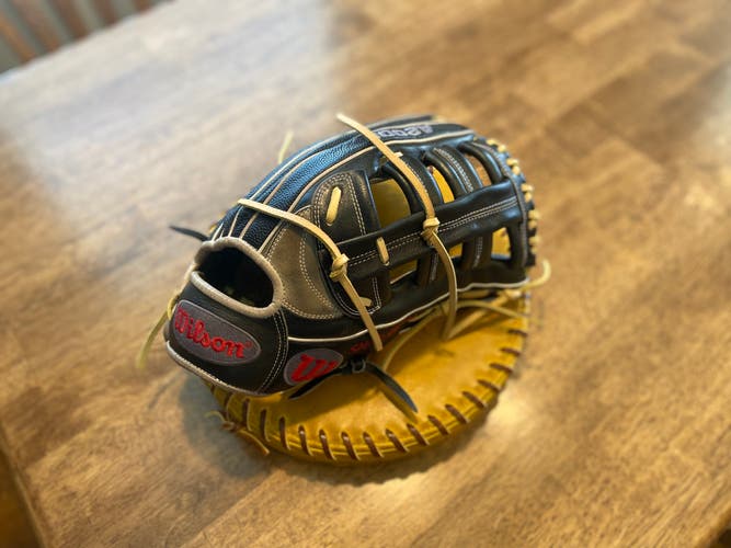 Restored Wilson Right Hand Throw Outfield A2000 Spring Training ELO Baseball Glove 12.75”
