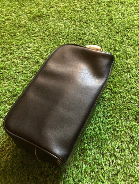 Kenneth Cole Reaction Black Leather Shave Kit Bag SidelineSwap