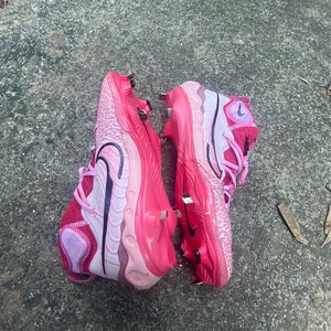 Pink Men's Molded Cleats High Top Alpha Huarache Elite
