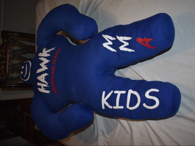 Hawk Kids MMA Martial Arts / BJJ Grappling Dummy, Blue