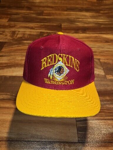 Vintage Washington Redskins NFL Sports Maroon Hat Twill AJD Cap Snapback